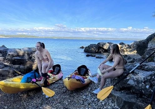 Nude Kayaking And Hiking Naked Outdoors On A Deserted Adriatic Island With Mira And Kristina - Kristina, Mira D (She Seduced Me, Big Natural Tits) [2023 | FullHD]
