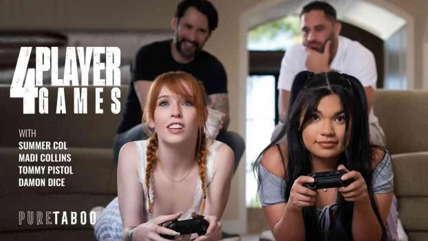 4-Player Games - Madi Collins, Summer Col (Pov Perv, Squirting) [2023 | FullHD]