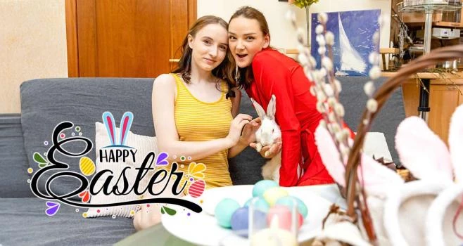 Easter lesbian lovers - Erika Mori, Olivia Trunk (Teen Mega World, Sex Selector) [2024 | FullHD]